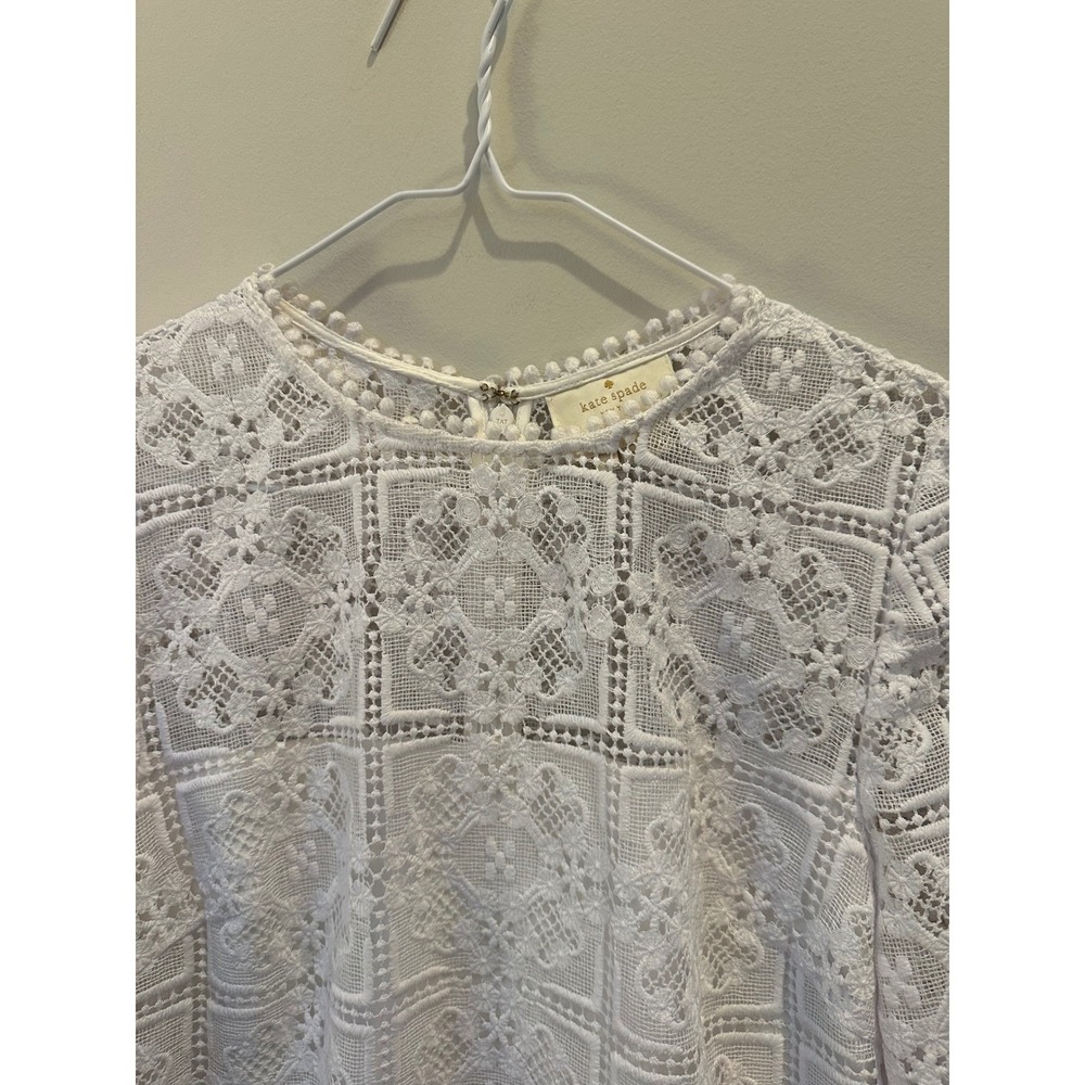 Kate Spade Size 4 white lace dress - Picture 2 of 3